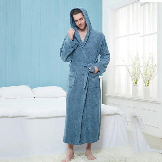 Velano Winter Robe – Unisex Plush Double-Lined Comfort