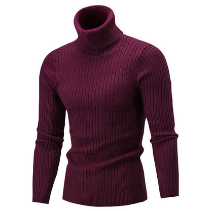 Arven Turtleneck Sweater – Men’s Classic Ribbed Knit