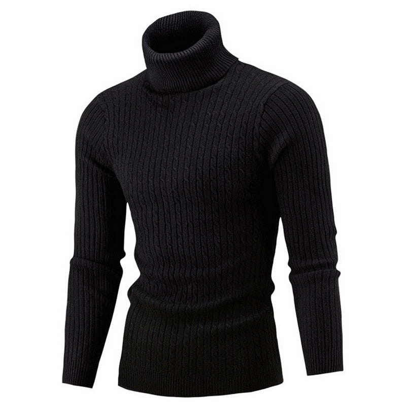 Arven Turtleneck Sweater – Men’s Classic Ribbed Knit