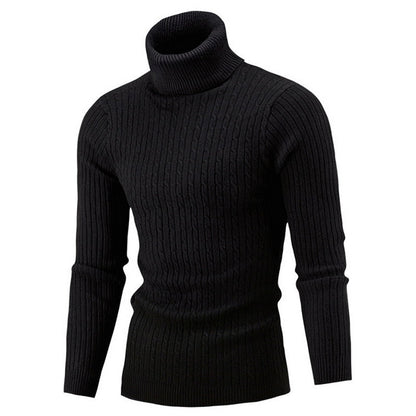 Arven Turtleneck Sweater – Men’s Classic Ribbed Knit
