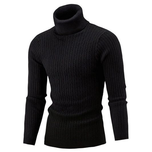 Arven Turtleneck Sweater – Men’s Classic Ribbed Knit