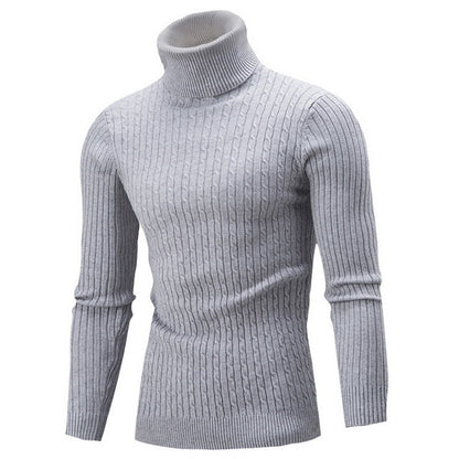 Arven Turtleneck Sweater – Men’s Classic Ribbed Knit
