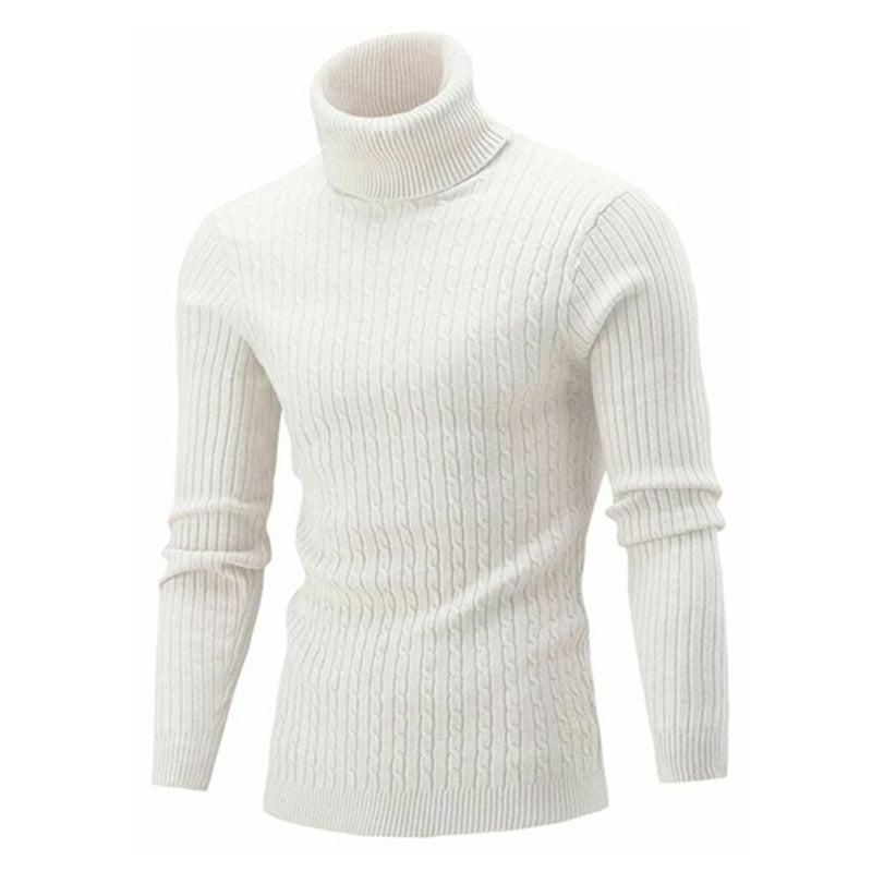 Arven Turtleneck Sweater – Men’s Classic Ribbed Knit