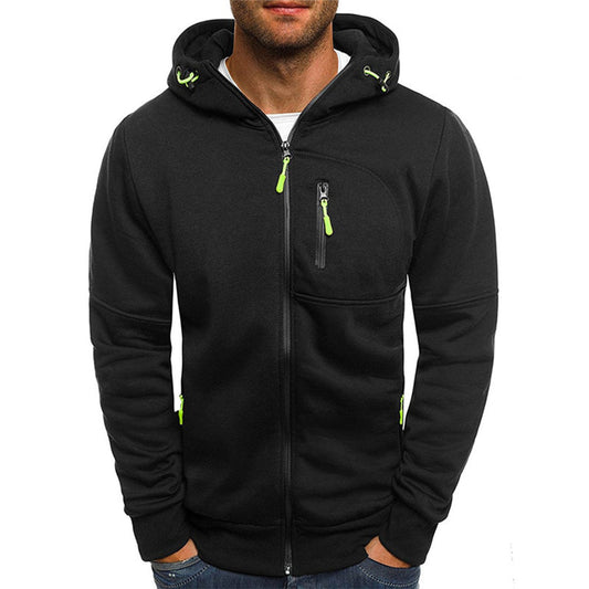 Draven Zip Hoodie – Men’s Sporty Full-Zip Sweatshirt