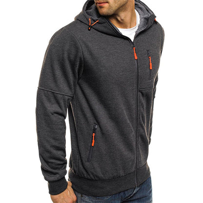 Draven Zip Hoodie – Men’s Sporty Full-Zip Sweatshirt