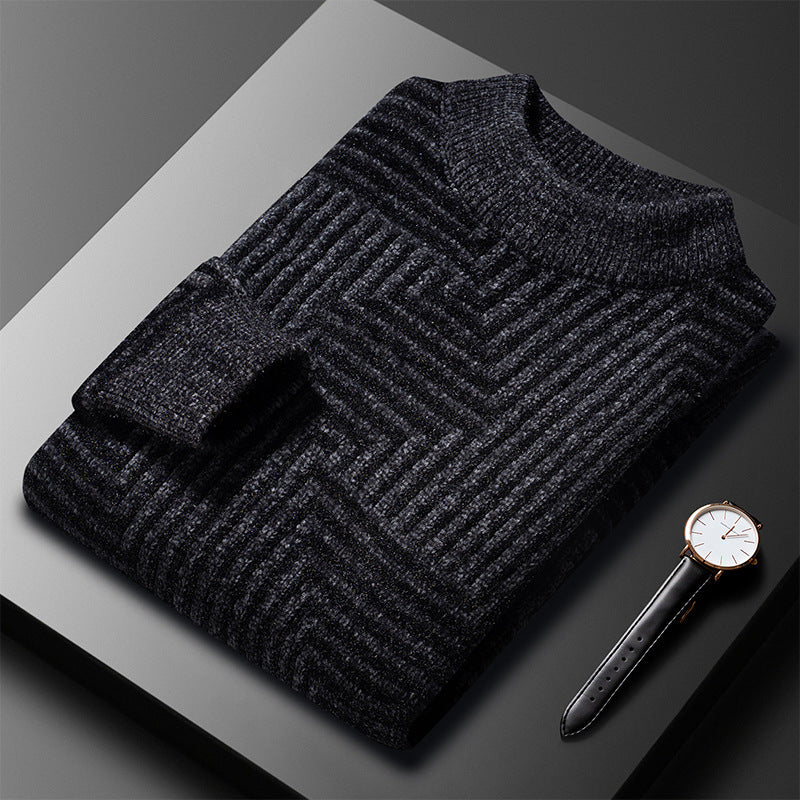 Norell Pattern Sweater – Men’s Elegant Graphic Knit