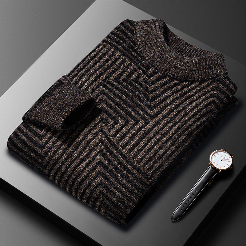 Norell Pattern Sweater – Men’s Elegant Graphic Knit