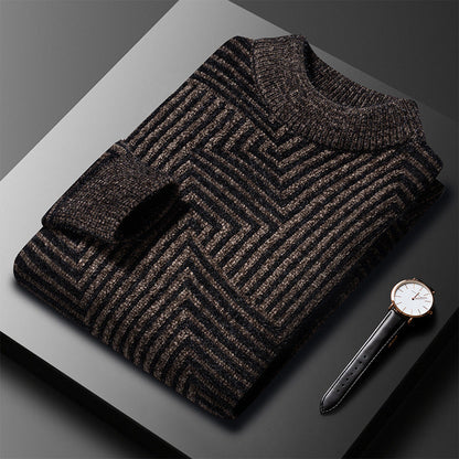 Norell Pattern Sweater – Men’s Elegant Graphic Knit