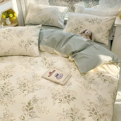 Lunara Bedding Set – Luxury Floral Cotton Blend Ensemble