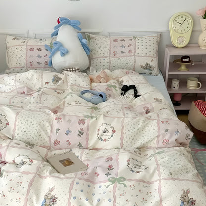 Lunara Bedding Set – Luxury Floral Cotton Blend Ensemble